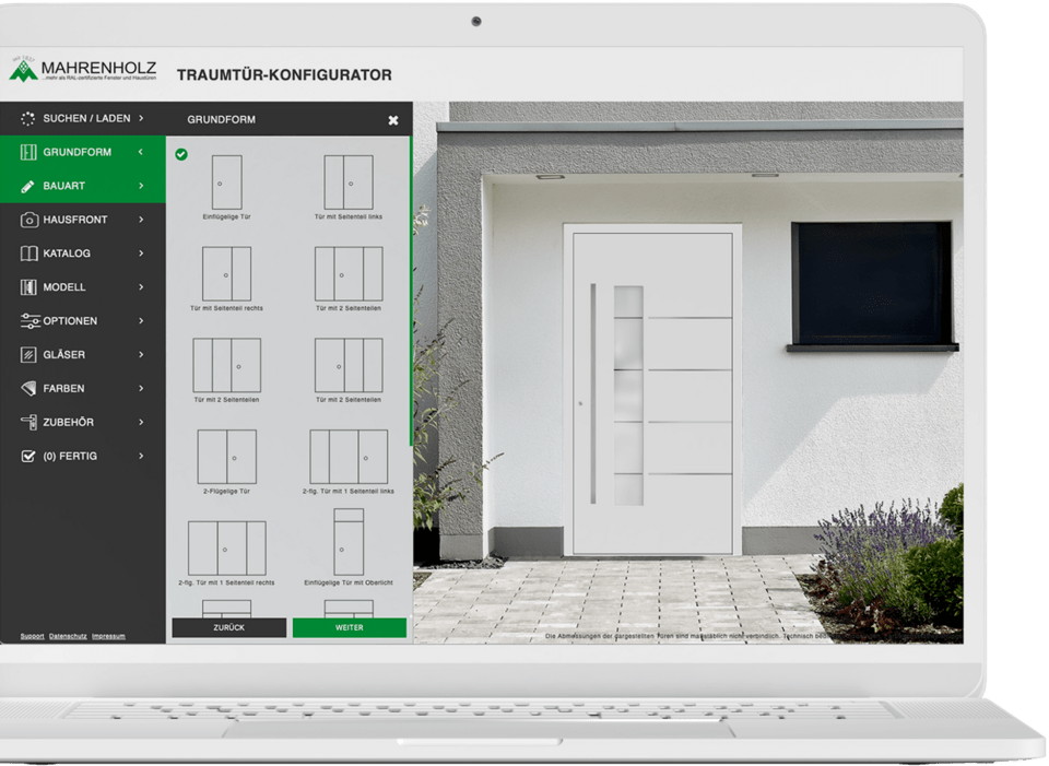 Gestalten Sie Ihre individuelle Haustür – Mit dem Traumtür-Konfigurator